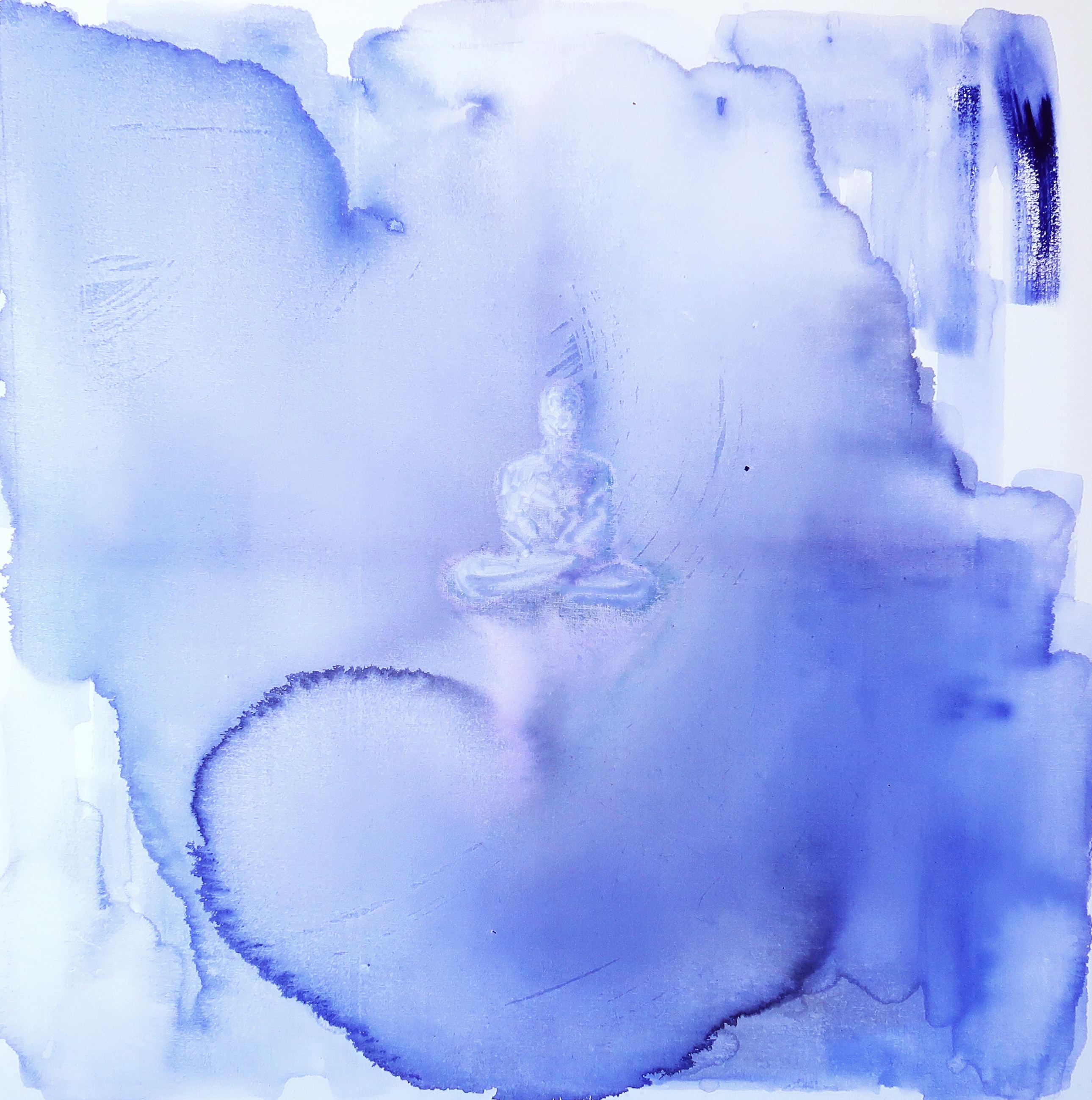 OM, Acrylic on canvas, 100 × 100 cm